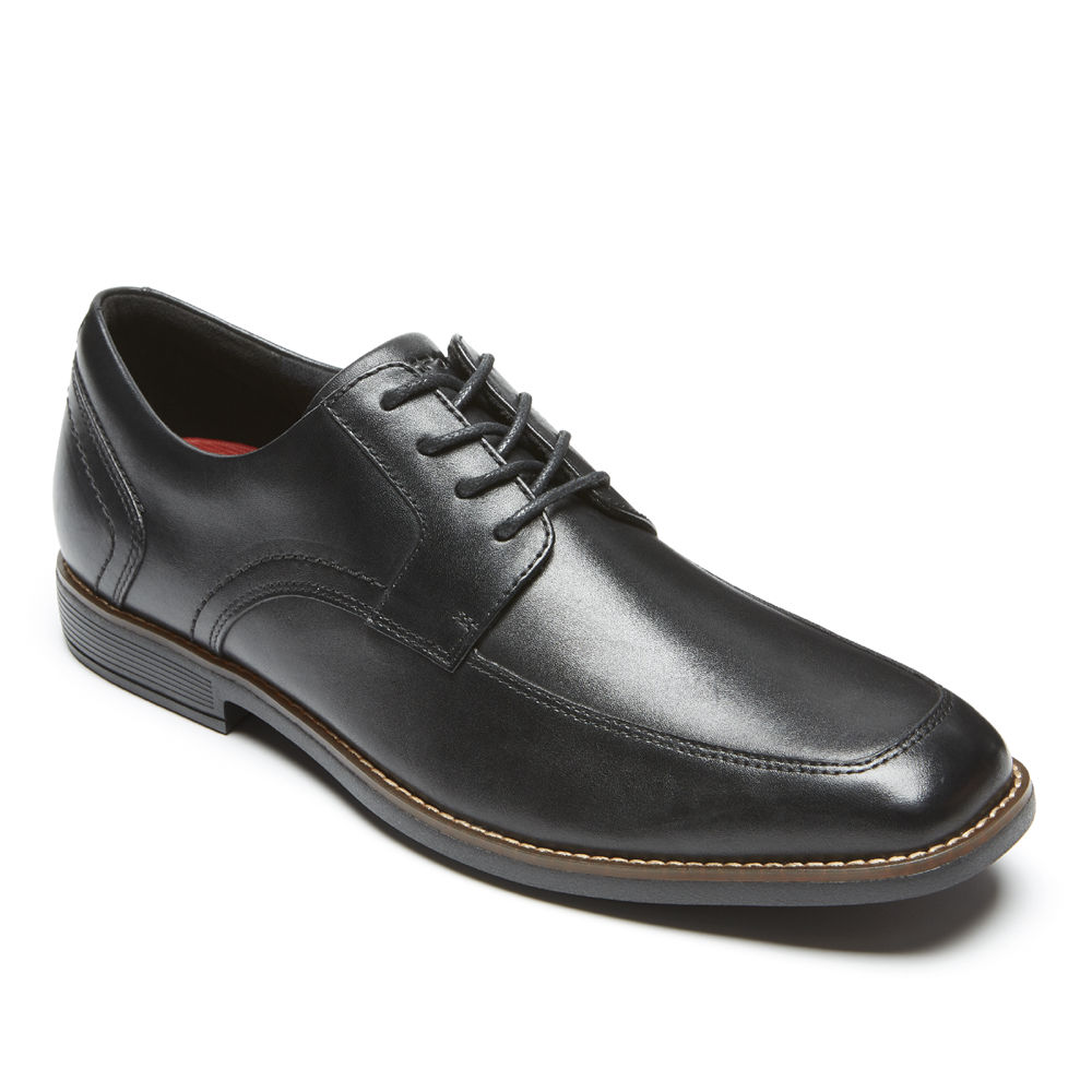 Rockport Oxfords For Mens Black - Braylon Apron Toe - ZF0872639